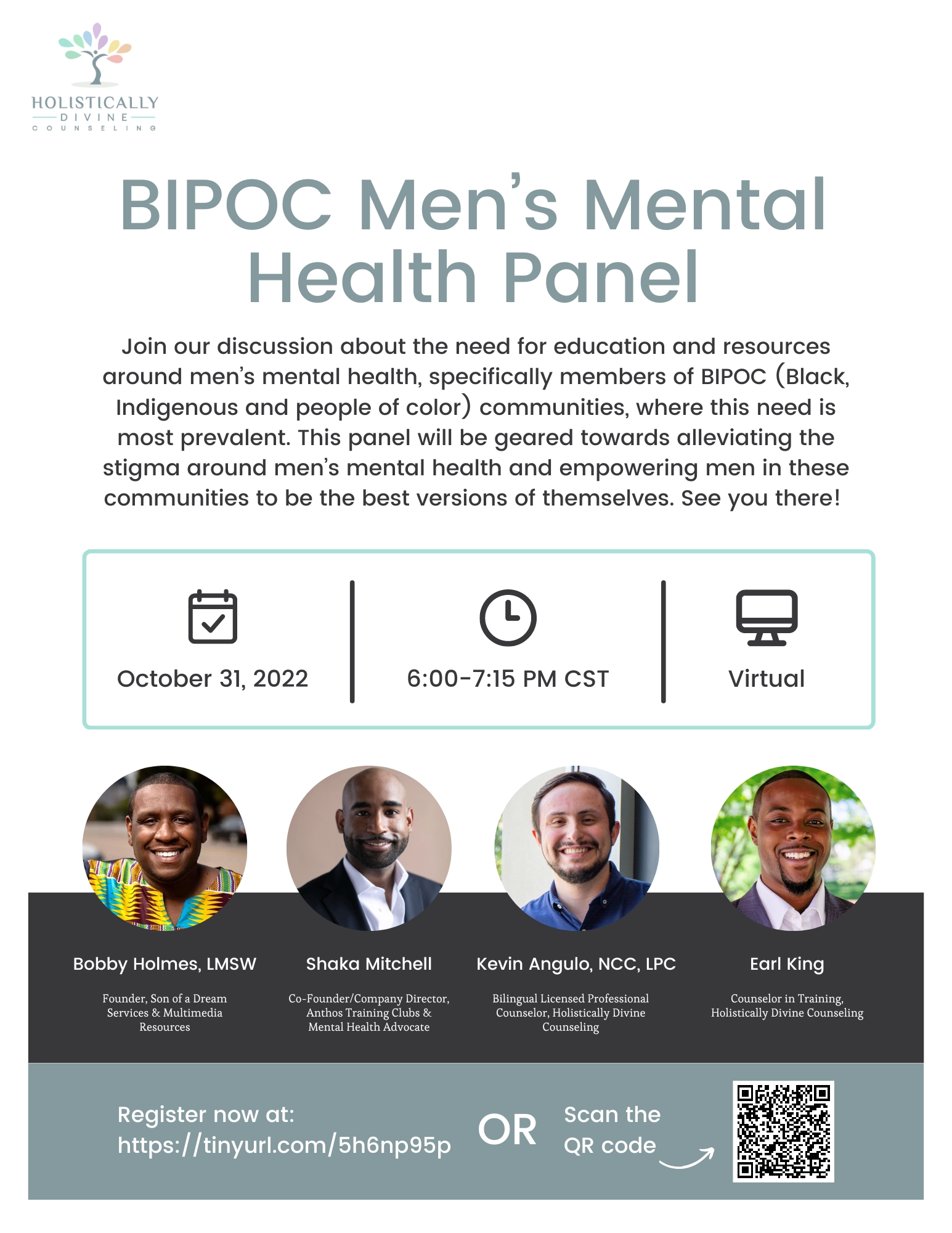 BIPOC Men's Mental Health Panel